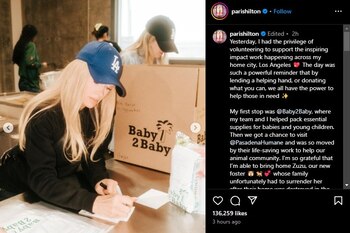 Paris Hilton ha donado más