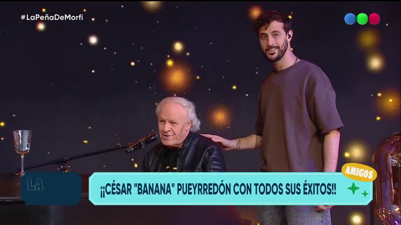 “Cuando vengo a Morfi, y cada vez que vengo acá, tengo un nudito acá en la garganta. Me acuerdo de Gerardo. La televisión argentina lo extraña”, se sinceró César Banana Pueyrredón (La Peña de Morfi, Telefe)