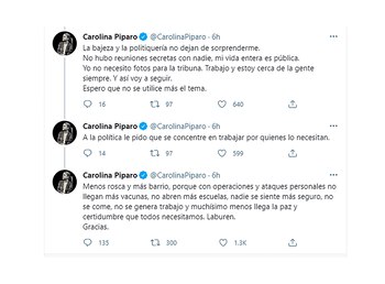 “A la política le pido