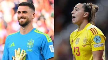 Unai Simón y Cata Coll ganan el Premio Yashin del Balón de Oro a los mejores porteros