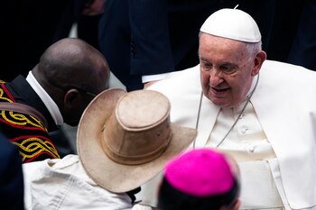Imagen del papa Francisco en
