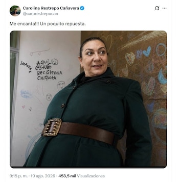 El meme con el que la directora del Icbf, Carolina Restrepo, se identificó - crédito @carorestrepocan/X