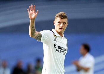 Toni Kroos celebra un triunfo