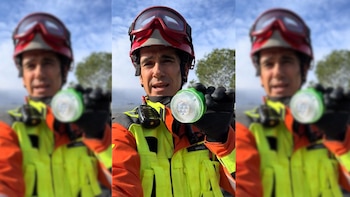 Edi Díaz, bombero, critica la