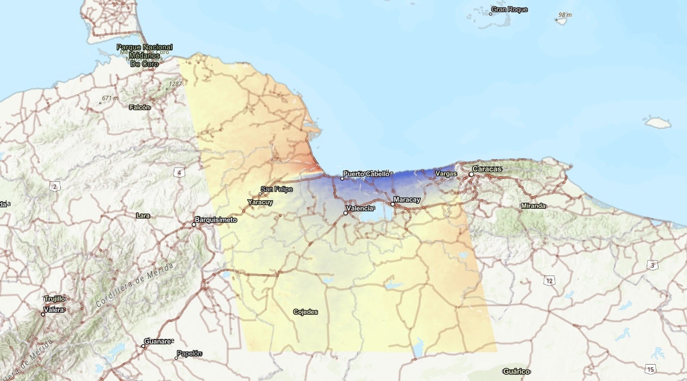 Satélites internacionales monitorean el desplazamiento de la superficie tras el doblete sísmico en Venezuela