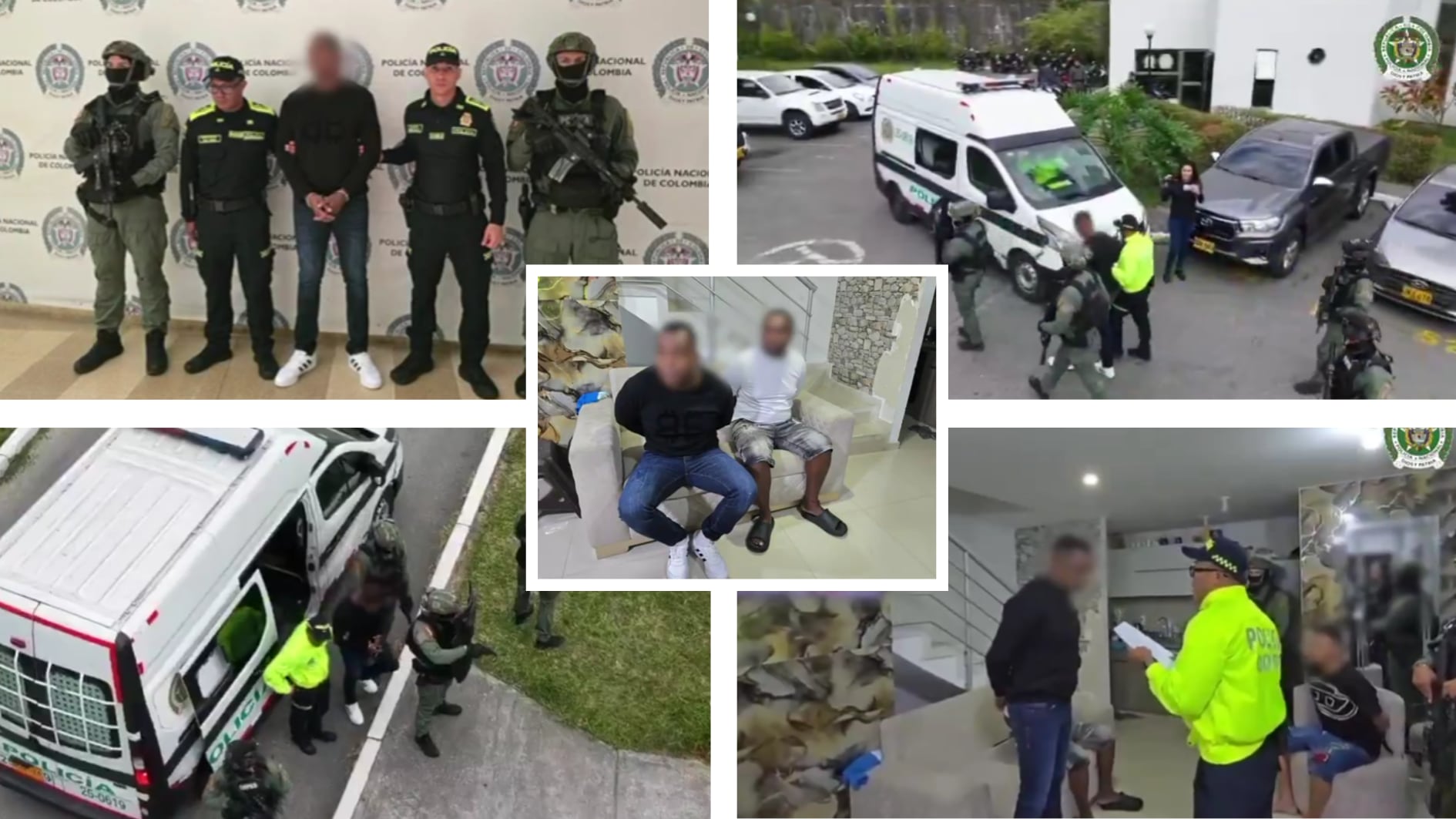 Alias Colombia cayó junto a otro sujeto - crédito @DIJINPolicia/X
