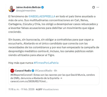 En otro de los mensajes,