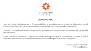 Comunicado de la U. de