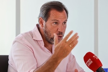 18/08/2026 El ministro de Transportes y Movilidad Sostenible, Óscar Puente, en una entrevista con Europa Press en la Casa Mediterráneo en Alicante.
ECONOMIA COMUNIDAD VALENCIANA ESPAÑA EUROPA ALICANTE
ROBER SOLSONA/EUROPA PRESS