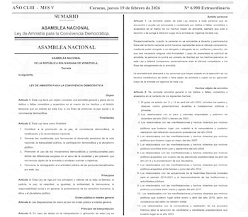 La Ley de Amnistía publicada