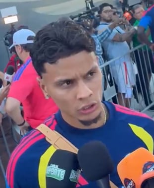 Richard Ríos, mediocampista de la selección Colombia, refiriéndose a los volantes del equipo - crédito @diegonoticia/X