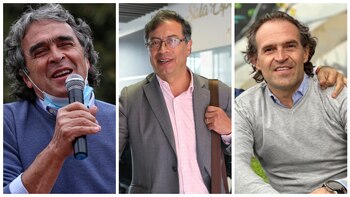 Precandidatos presidenciales de izq. a