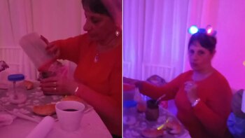 Una abuela fue la protagonista de una fiesta de 15 al sorprender con un mate. (TikTok)