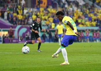 Vinicius Jr. jugando en el