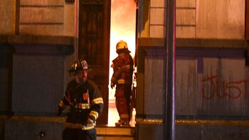 Incendio en Plaza San Martín
