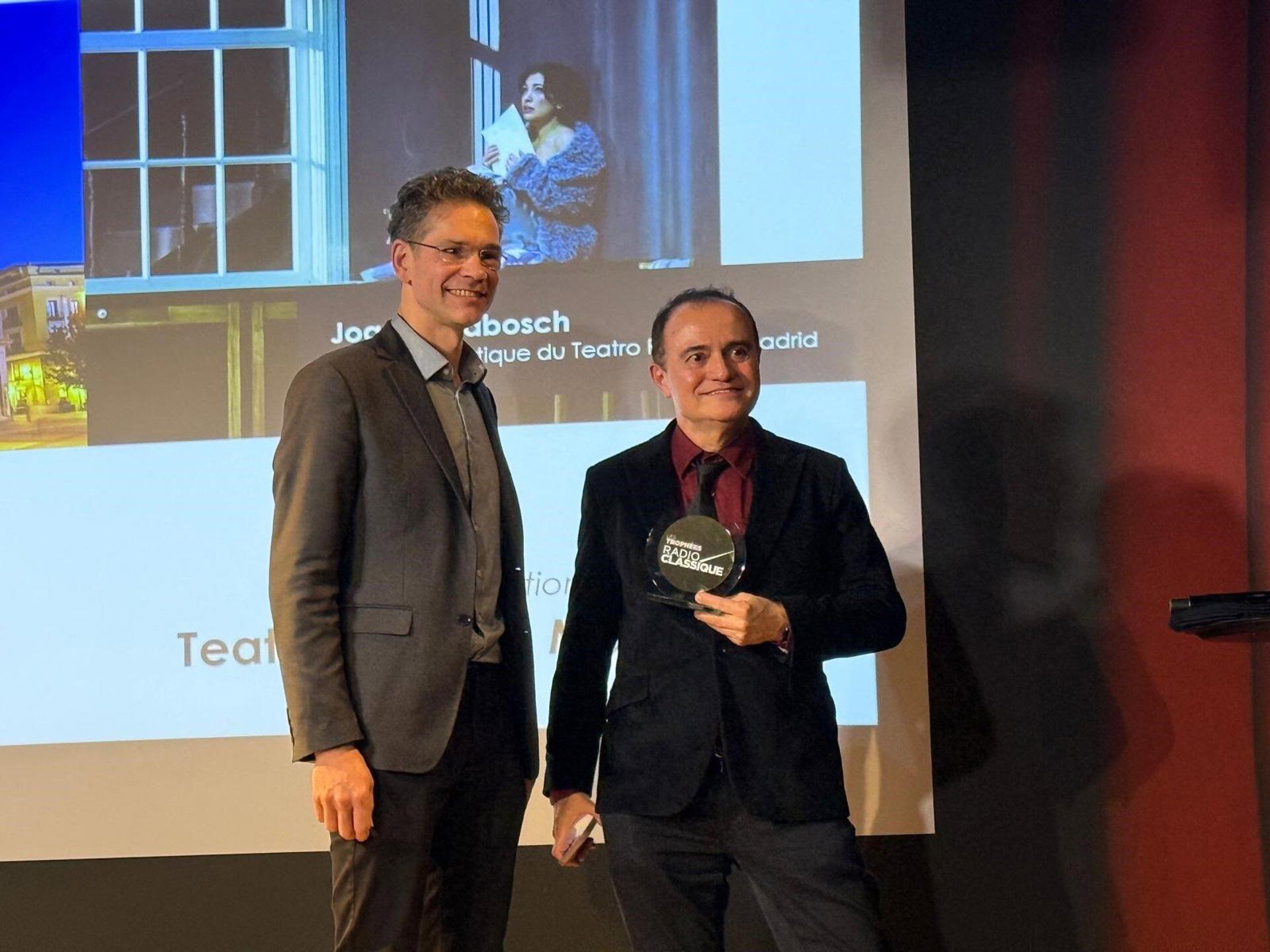 El Teatro Real recibe el Trofeo Mezzo Internacional por su «excelencia y singularidad»