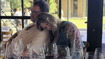 Christophe Krywonis y su novia