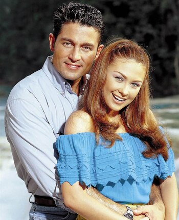Colunga y Aracely cuando protagonizaron