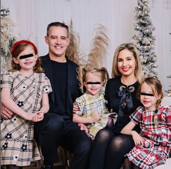 Jessica Tapia y su familia