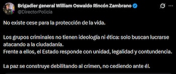 El director de la Policía