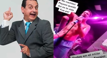 Sergio Galliani cayó al suelo