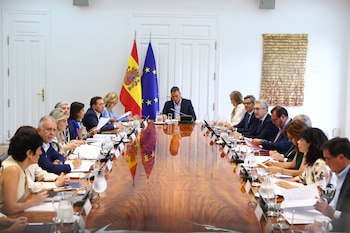 Pedro Sánchez preside la reunión del Consejo de Seguridad Nacional, en Moncloa, Madrid. (Europa Press)