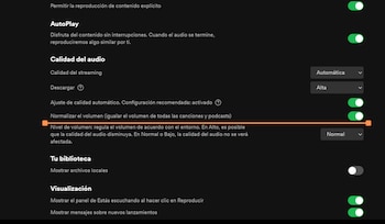 Esta opción no se sincroniza