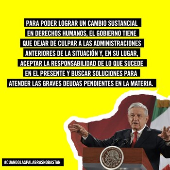 Amnistía Internacional refutó los argumentos en materia de derechos humanos referidos por presidente López Obrador en su segundo informe de gobierno (Foto: Twitter@AIMexico)