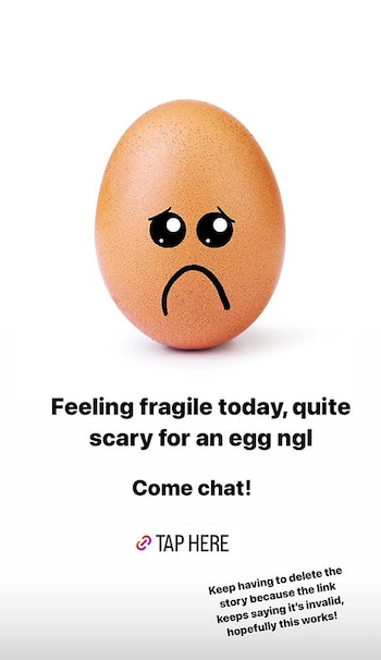 Habló el huevo después de que Lionel Messi destronó su récord