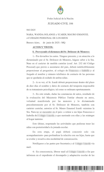 La justicia falló a favor de Mauro Icardi y podrá ver a sus hijas