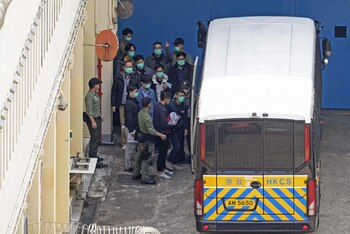 Algunos de los 47 activistas