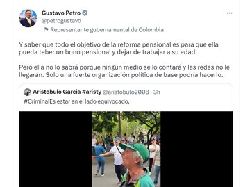 Petro le responde a vendedora