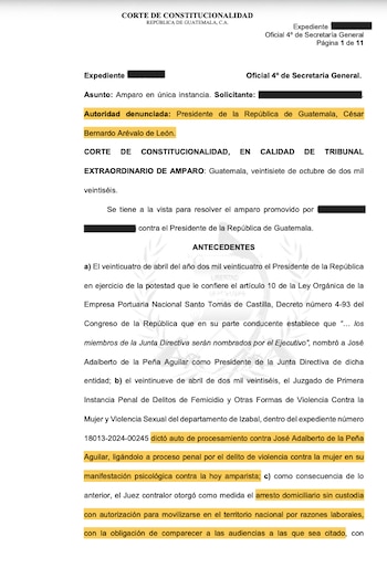 La Corte de Constitucionalidad de Guatemala suspendió el nombramiento de José Adalberto de la Peña Aguilar al frente de Empornac.