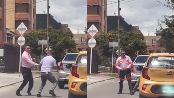 Algunos peatones se vieron obligados