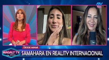 Samahara Lobatón competirá por US$100 mil en reality de prisión: esto dijo sobre sus hijos y Youna. Captura: Magaly TV La Firme.