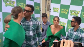 Alejandra Baigorria reaparece con Said Palao y confirma reconciliación con beso, pero explota contra periodista cuando le recuerda ampay