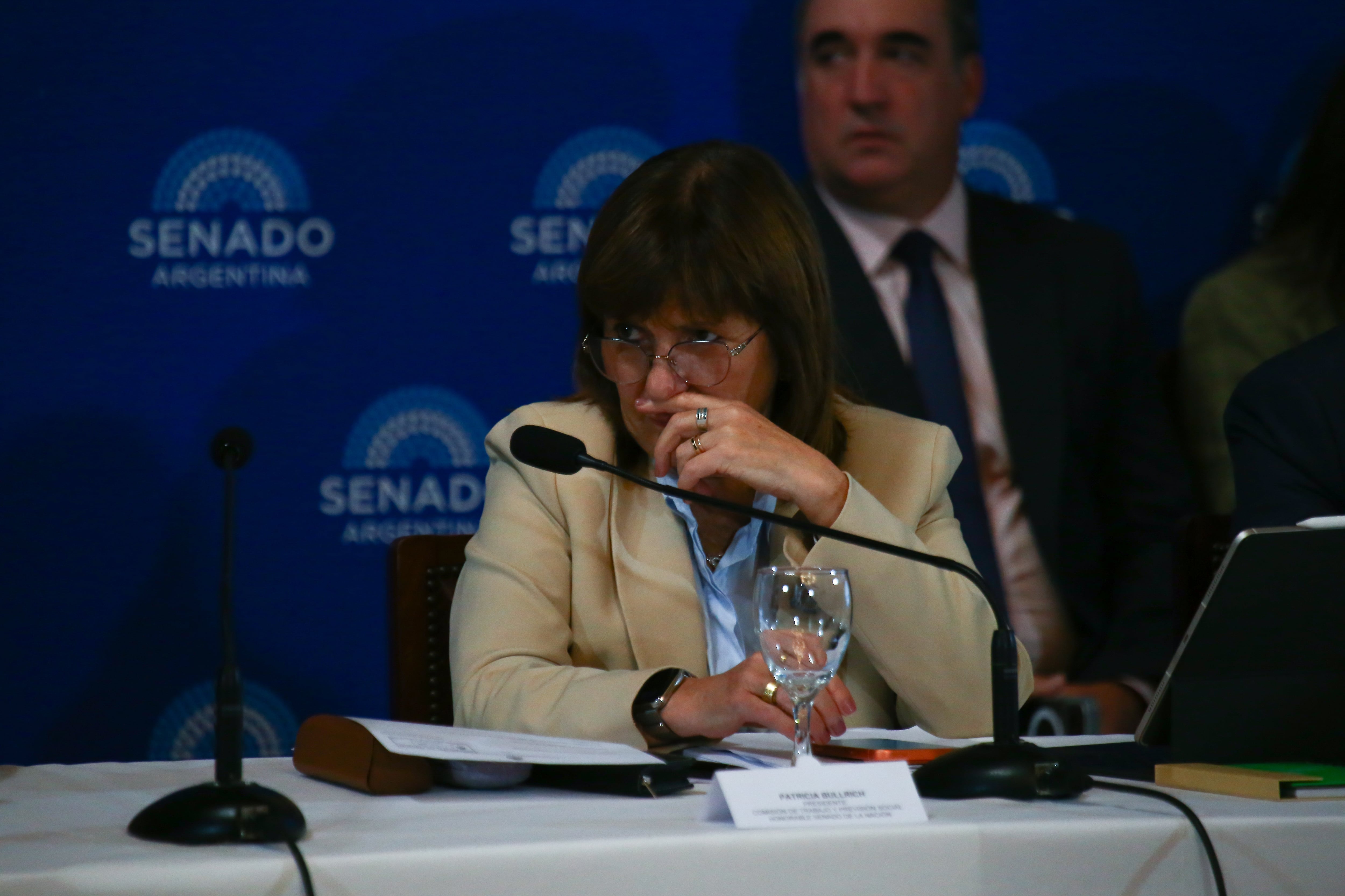 La jefa libertaria en la Cámara alta y titular de la comisión de Trabajo, Patricia Bullrich