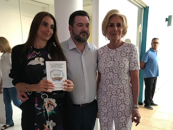 Martín Litwak junto a Luciana