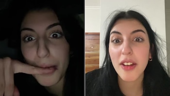 El video de la joven