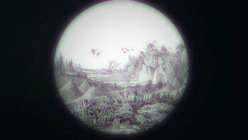 El supuesto paisaje lunar visto