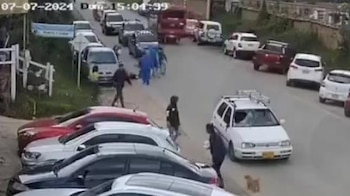 Tras el fuerte impacto, un