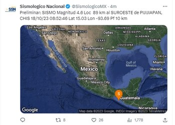 (X @SismologicoMX)