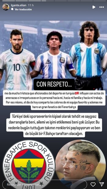 El contundente mensaje de L-Gante