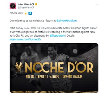 El Inter Miami organizó un