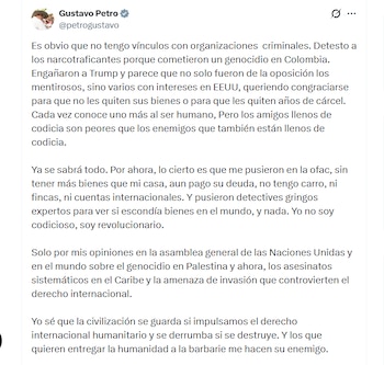 El presidente colombiano, Gustavo Petro,