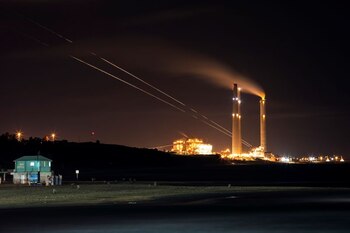 Se ven rayos de luces