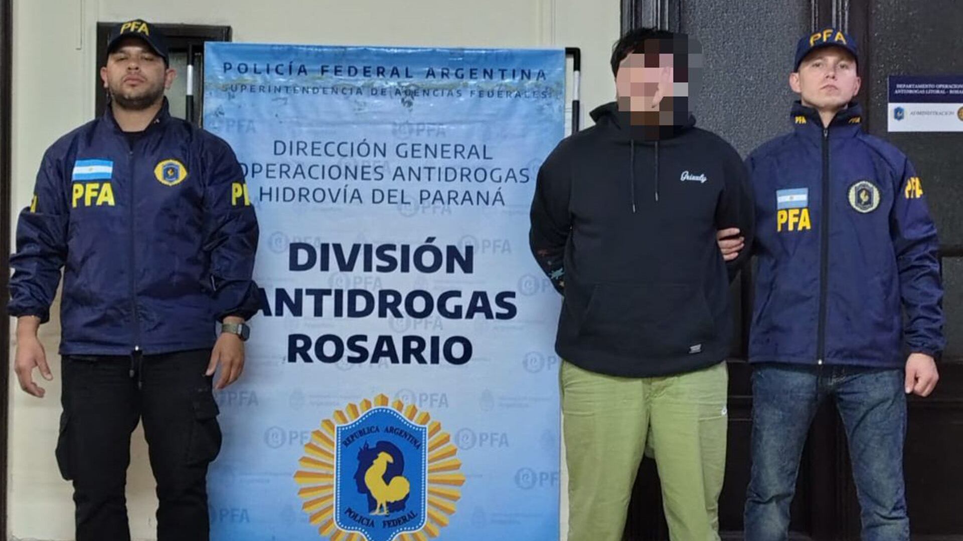 Jonatan G., alias 'Gordo Jony', fue arrestado por la Policía Federal tras una investigación por narcotráfico