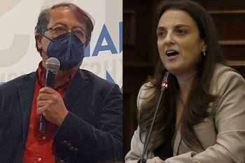 Gustavo Petro y Karen Abudinen