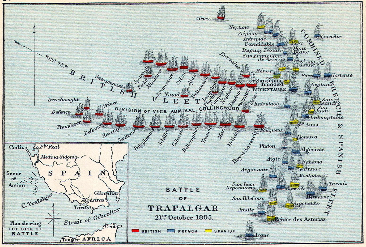 La táctica del almirante Nelson que derrotó a la inestable alianza de España y Francia en Trafalgar, pero lo condujo a la muerte