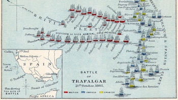 La táctica del almirante Nelson que derrotó a la inestable alianza de España y Francia en Trafalgar, pero lo condujo a la muerte